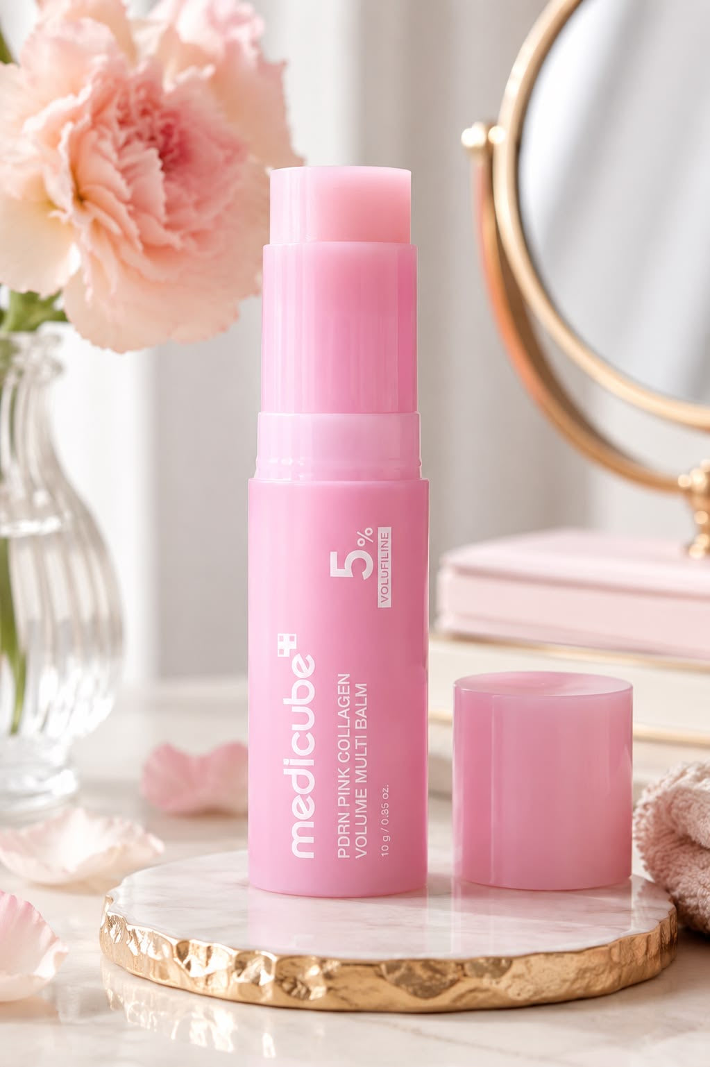 Medicube PDRN Pink Collagen Multi Balm Stick for Face – Hydrating, Brightening & Nourishing Skin Care